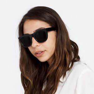 RetroSuperFuture GALS Glossy Black Sunglasses
